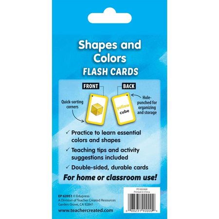 Edupress Shapes and Colors Flash Cards TCR62051
